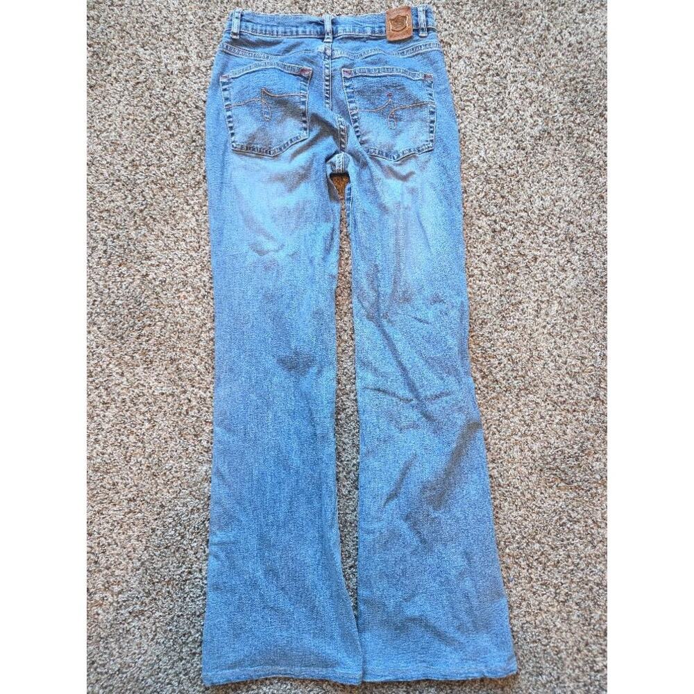 JAG Flare Jeans Womens Stretch Denim Medium Wash Bootcut Blue Jeans 2 - Picture 2 of 5